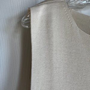 Never worn!  Womens Shell  Coldwater Creek  Cream/Ivory  Silk/Cotton  L So soft!
